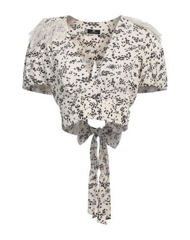 Elisabetta Franchi Woman Top Ivory Size 6 Viscose, Polyamide In White