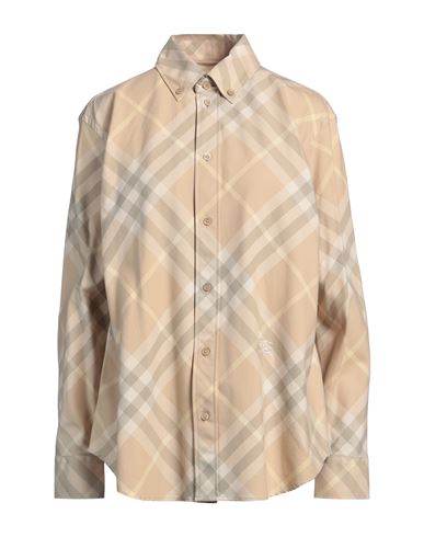 Burberry Prorsum Woman Shirt Sand Size 8 Cotton In Beige