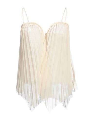 Nanushka Woman Top Cream Size S Polyester In White