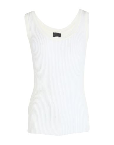 Shop Pinko Woman Tank Top Off White Size L Cotton, Polyamide