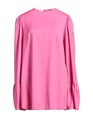 Crida Milano Woman Mini Dress Fuchsia Size 2 Wool In Pink