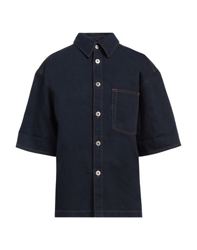 Burberry Prorsum Woman Denim Shirt Blue Size M Cotton In Blue