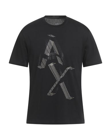 Armani Exchange Man T-shirt Black Size M Cotton