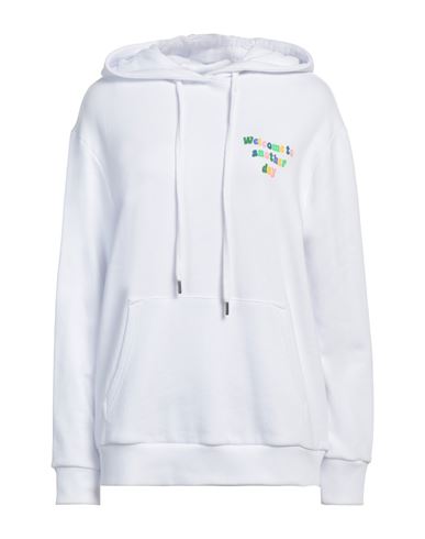 Psc Woman Sweatshirt White Size M Cotton In White