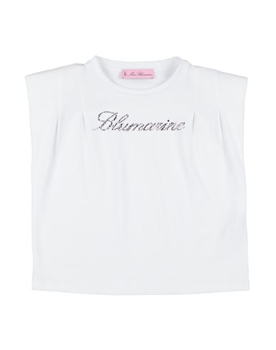 Miss Blumarine Babies'  Toddler Girl T-shirt White Size 4 Cotton, Elastane