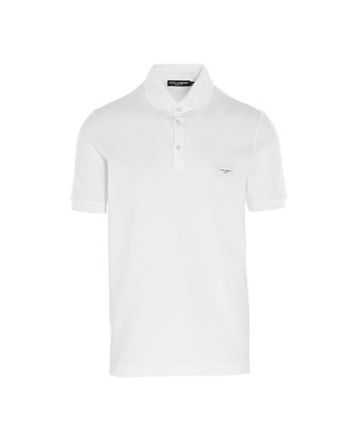 Dolce & gabbana Polo Man Polo shirt White Size 46 Cotton