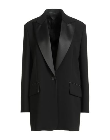 Shop Max Mara Woman Blazer Black Size 4 Triacetate, Polyester