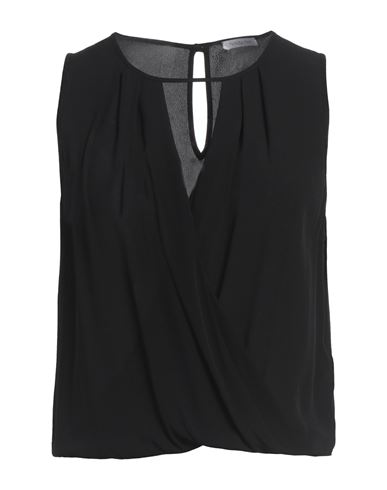 PATRIZIA PEPE PATRIZIA PEPE WOMAN TOP BLACK SIZE 4 VISCOSE 