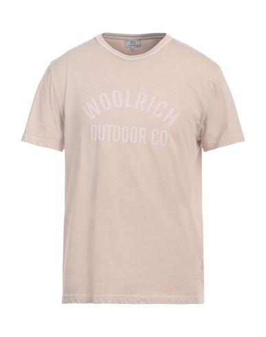 Woolrich Man T-shirt Beige Size M Cotton In Beige