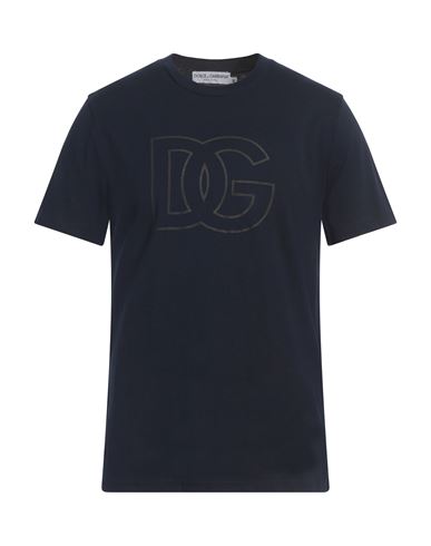 Dolce & Gabbana Man T-shirt Navy Size Xs Cotton In Blue