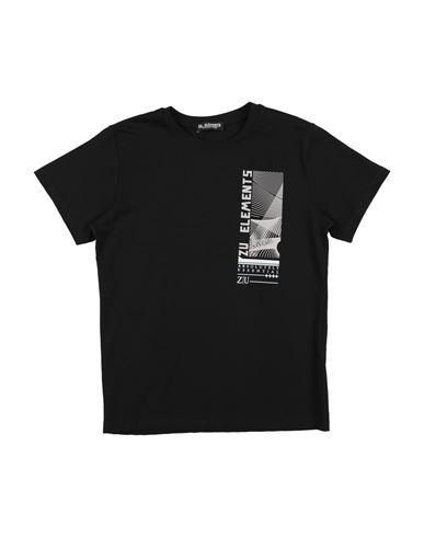 Zu+elements Man T-shirt Black Size 10 Cotton, Elastane In Black