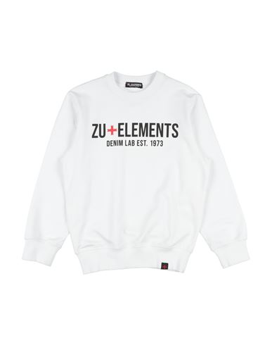Shop Zu+elements Man Sweatshirt White Size 16 Cotton, Elastane