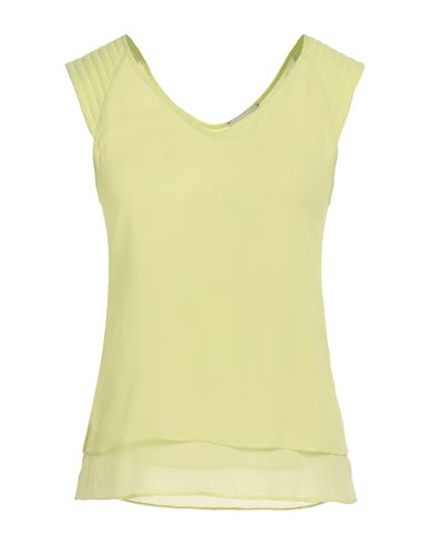Alysi Woman Top Light Green Size 2 Silk In Green