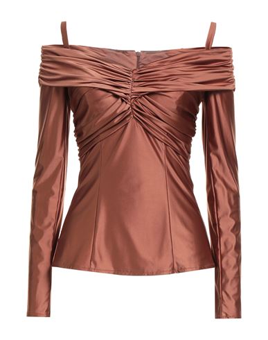 Eureka By Babylon Woman Top Brown Size 10 Polyamide, Elastane