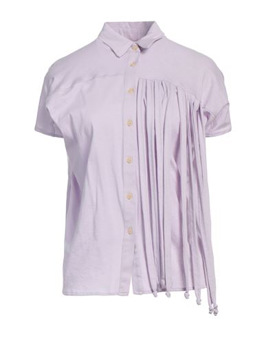 Alysi Woman Shirt Lilac Size 8 Cotton In Purple
