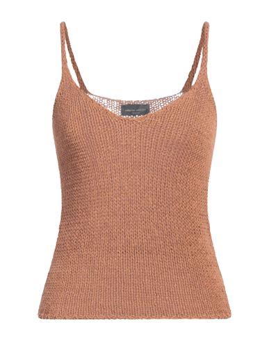 Roberto Collina Woman Top Camel Size S Cotton, Polyamide In Beige