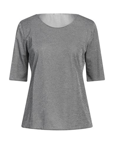 Purotatto Woman T-shirt Lead Size 6 Modal, Polyester In Grey