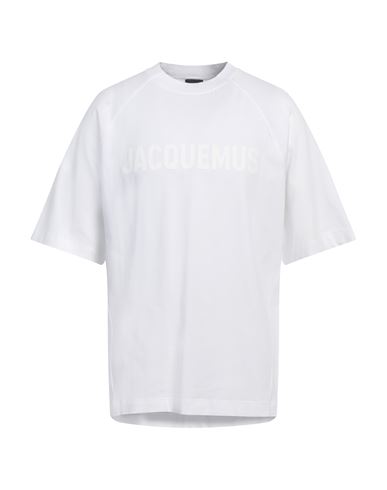 Jacquemus Typo Logo Crewneck T-shirt In White