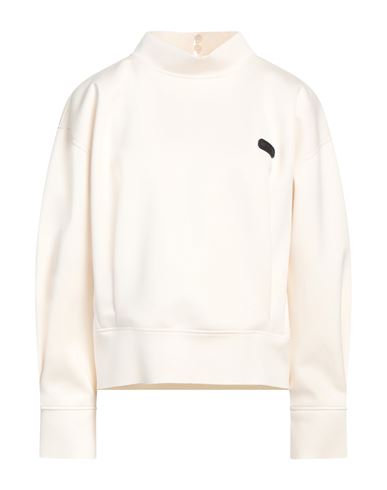 JIJIL JIJIL WOMAN SWEATSHIRT IVORY SIZE 8 POLYESTER, ELASTANE 