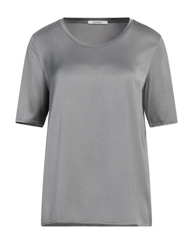 Kangra Cashmere Kangra Woman Top Grey Size 6 Viscose, Elastane In Gray