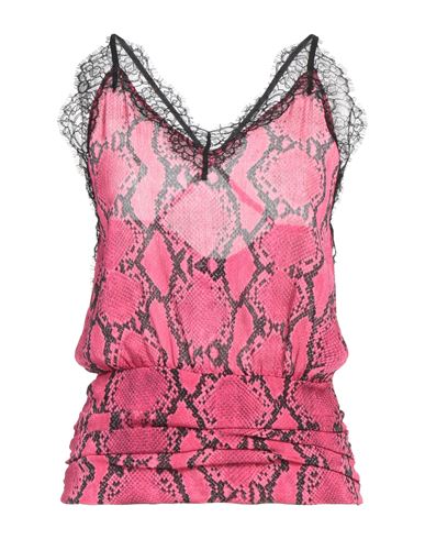 Pinko Woman Top Fuchsia Size 4 Polyester, Polyamide In Pink