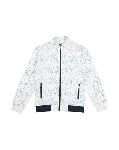 Shop Bikkembergs Toddler Boy Sweatshirt White Size 4 Cotton