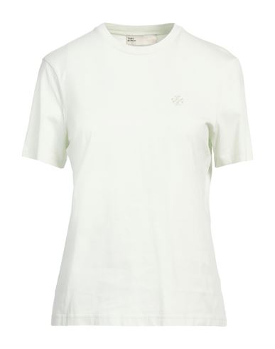 Tory Burch Woman T-shirt Light Green Size L Cotton In Green