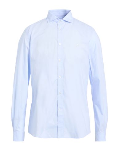 Harmont & Blaine Man Shirt Sky Blue Size 3xl Cotton In Blue