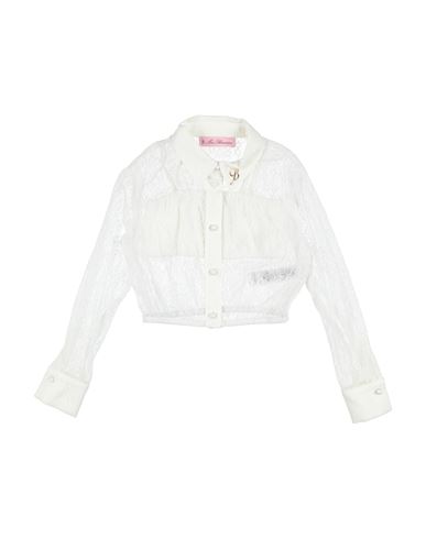 Shop Miss Blumarine Toddler Girl Shirt Ivory Size 6 Polyamide, Polyester, Elastane In White