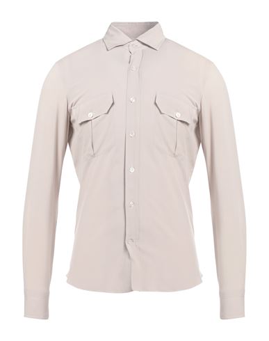 Giannetto Portofino Man Shirt Light Grey Size 15 Viscose In Grey