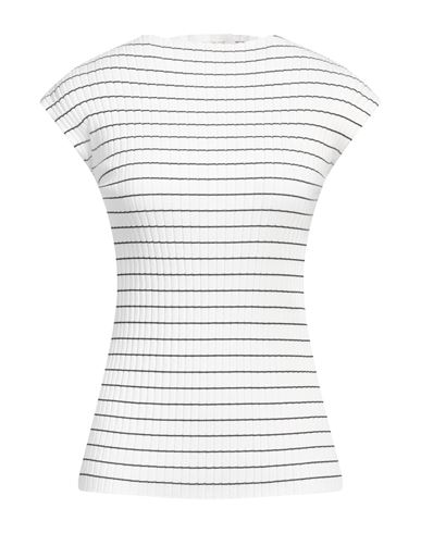 Sportmax Woman Top White Size L Cotton In White