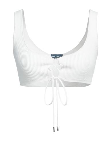 Roberto Collina Woman Top White Size S Viscose, Polyester In White
