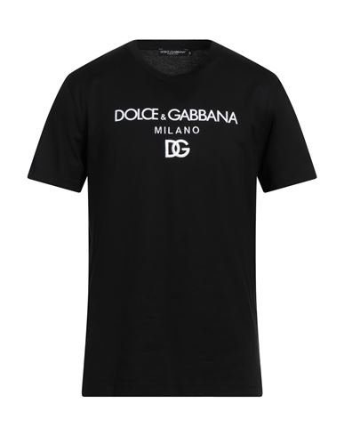 Dolce & Gabbana Jersey Round-neck T-shirt With Dg Milano Embroidery In Black
