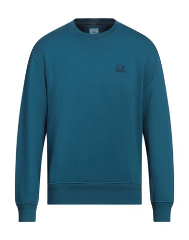 C.p. Company C. P. Company Man Sweatshirt Deep Teal Size Xxl Cotton