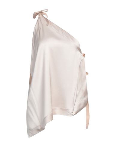 Alysi Woman Top Beige Size 2 Acetate, Viscose In Neutral