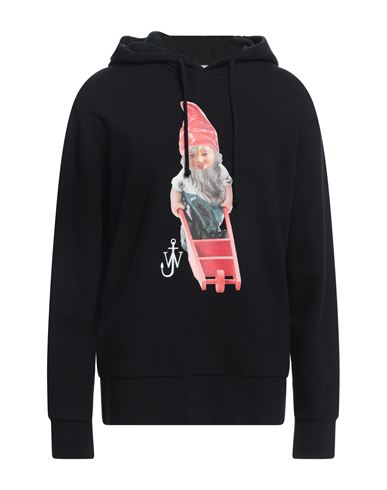 Shop Jw Anderson Man Sweatshirt Black Size L Cotton