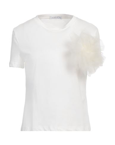 Le Sarte Del Sole Woman T-shirt White Size 8 Cotton, Polyester In White