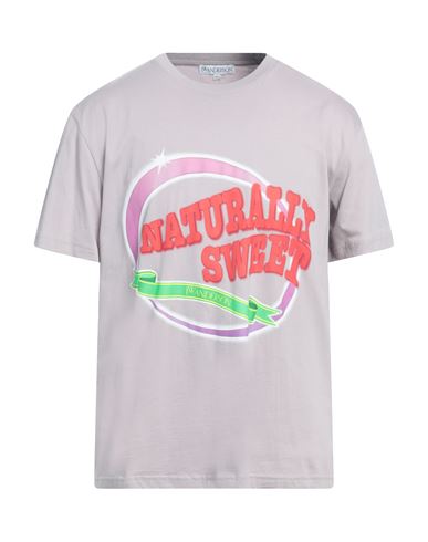 Jw Anderson Man T-shirt Lilac Size L Cotton In Purple