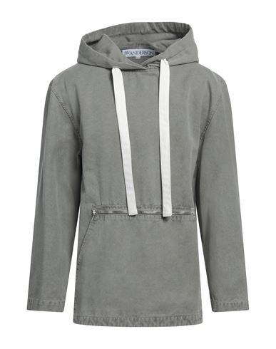 Jw Anderson Man Sweatshirt Grey Size M Cotton In Grey