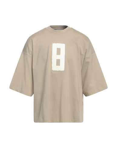 Fear Of God Man T-shirt Beige Size L Viscose, Polyamide, Elastane, Acrylic In Beige