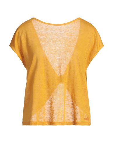Ottod'ame Woman Top Off White Size 8 Linen In Off White