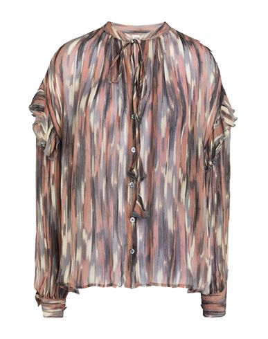 Ottod'ame Caring Woman Shirt Grey Size 4 Viscose In Grey