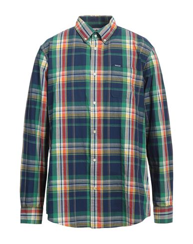 Barbour Man Shirt Navy Size L Cotton In Navy