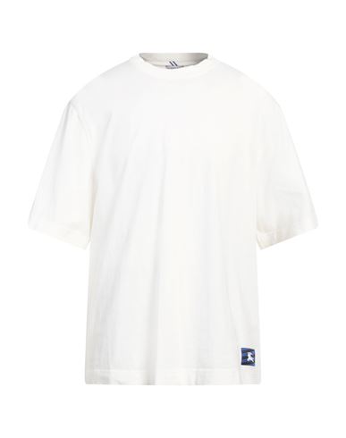 Burberry Cotton Crew Neck T-shirt With Logo Patch In White