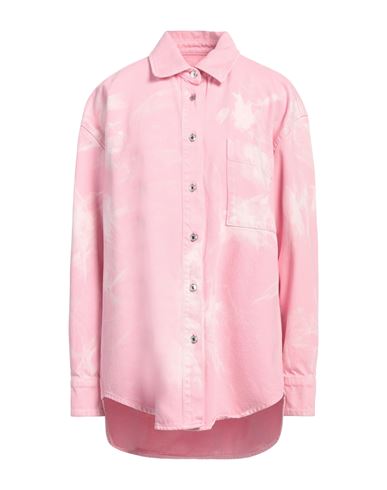 Msgm Woman Shirt Pink Size 4 Cotton In Pink