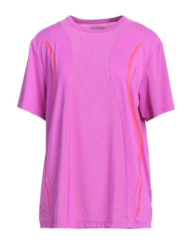 Adidas By Stella Mccartney Woman T-shirt Purple Size 16 Recycled Polyester, Elastane In Purple