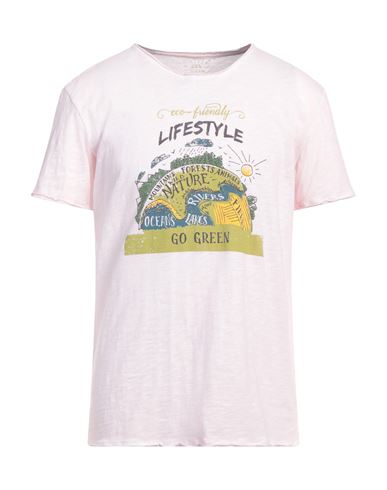 Kaos Man T-shirt Pink Size L Cotton