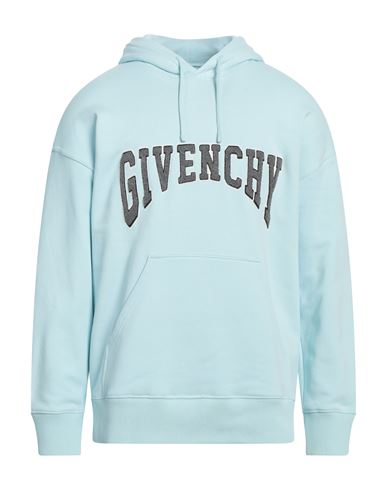 Givenchy Man Sweatshirt Sky Blue Size M Cotton In Blue