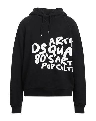 Dsquared2 D2 Pop 80s Cool Fit Hoodie Sweatshirt In Black