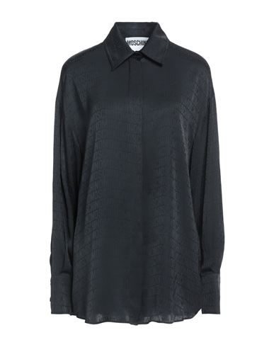 Moschino Woman Shirt Black Size 8 Viscose In Black